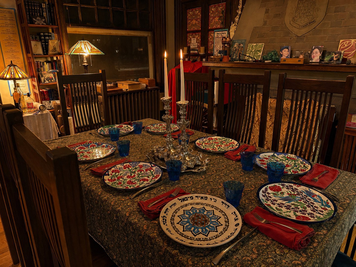 The Kiddush table