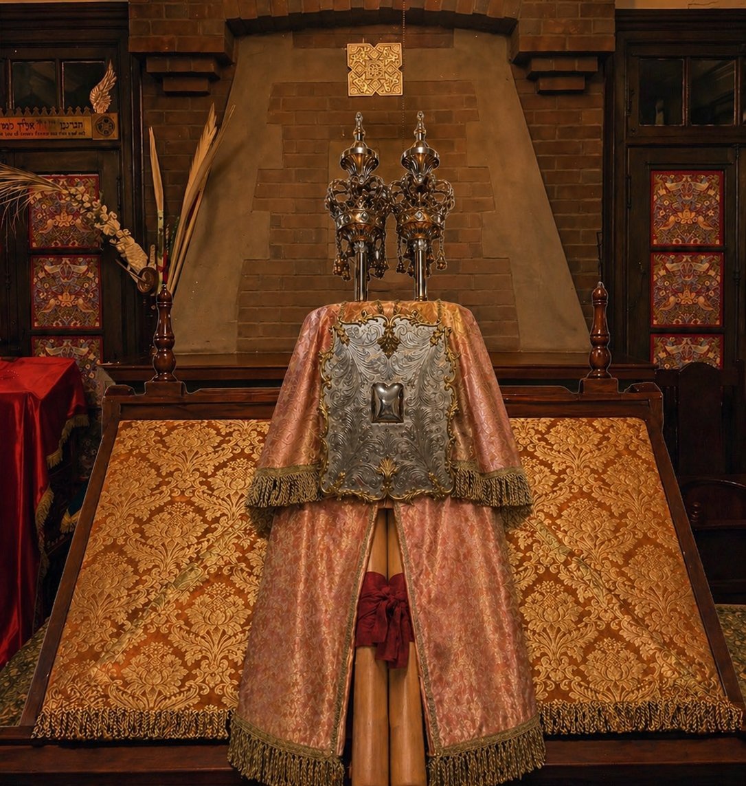 The Torah scrolls at Kehillah Kedoshah Zikhron Zvi